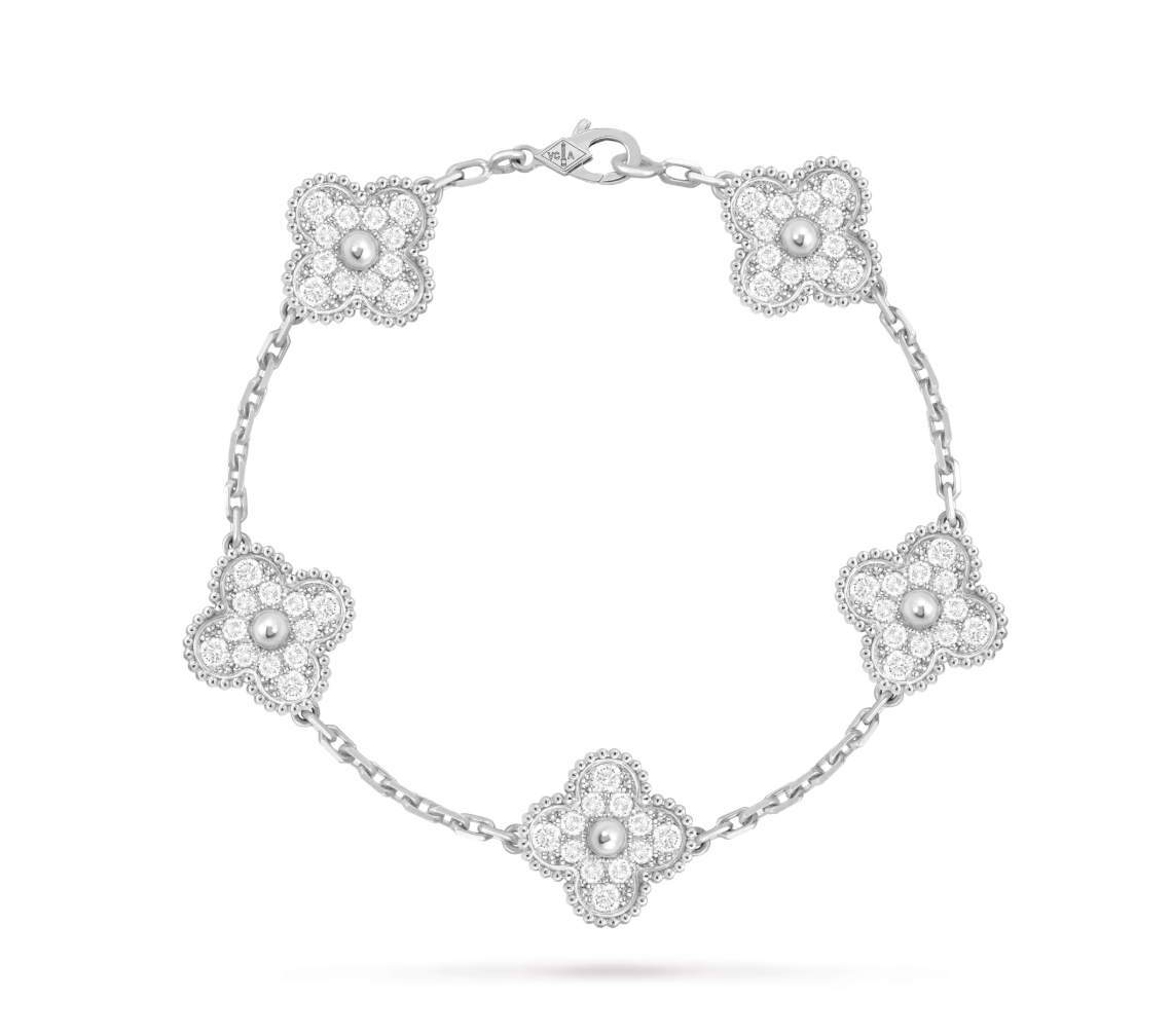Vintage Alhambra bracelet, 5 motifs
